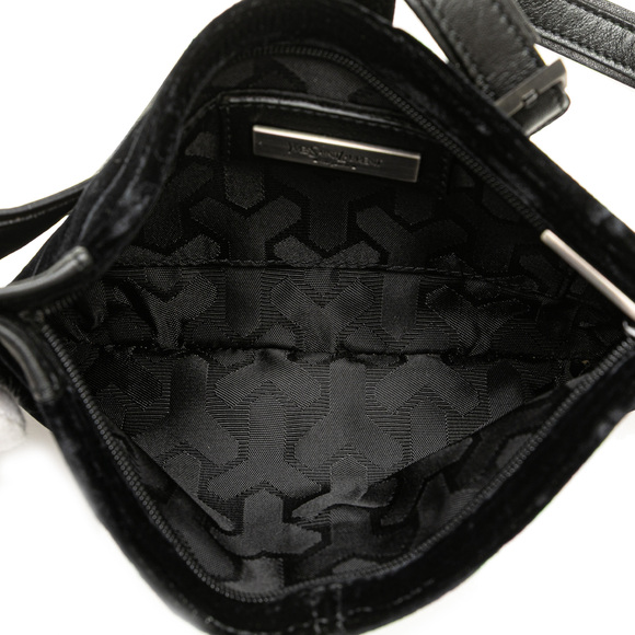 Pre-Loved Saint Laurent Velvet Shoulder Bag - Picture 4 of 10